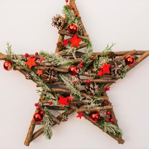 Twig Star Christmas Wreath