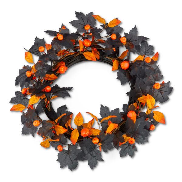Halloween Pumpkin Wreath