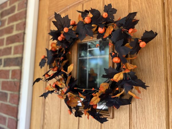 Halloween Pumpkin Wreath