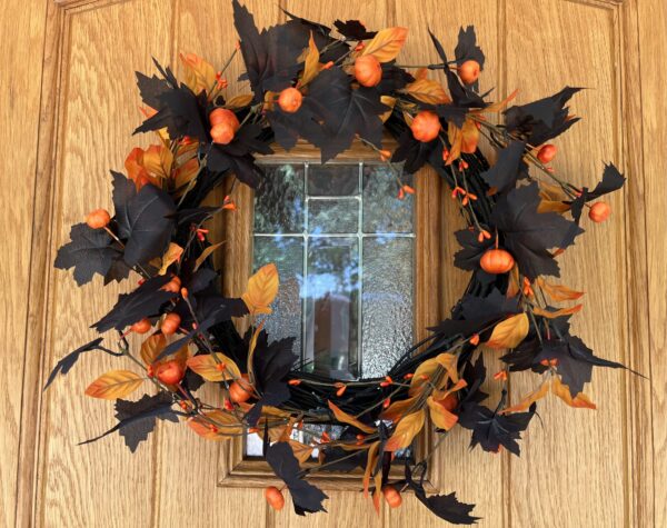 Halloween Pumpkin Wreath