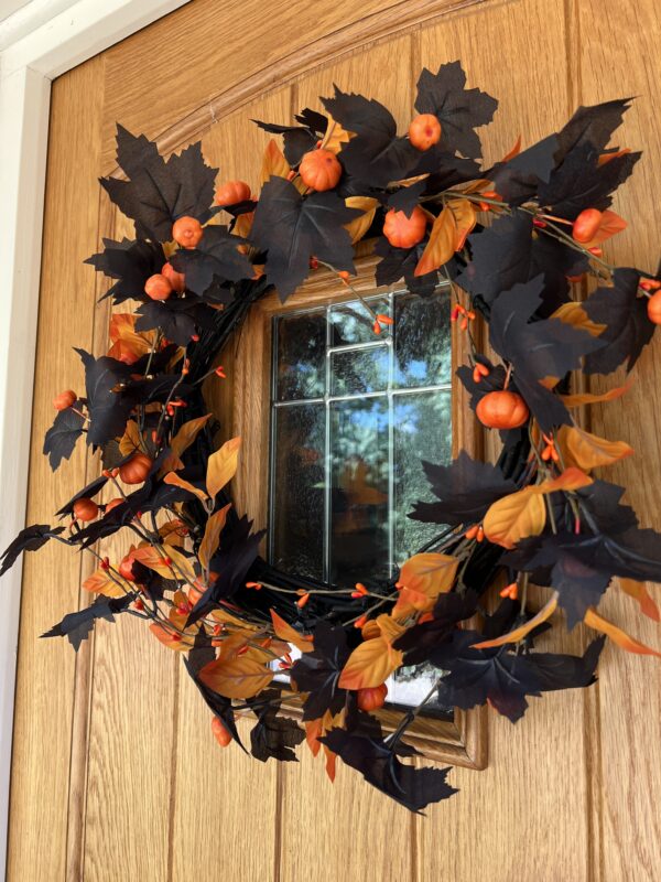 Halloween Pumpkin Wreath